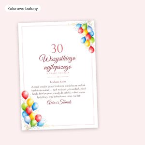 Kartka urodzinowa personalizowana