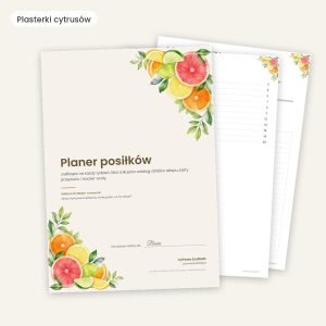 Planer posiłków i jadłospis tygodniowy